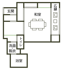 翔鷺館本館 和室10畳(一例)